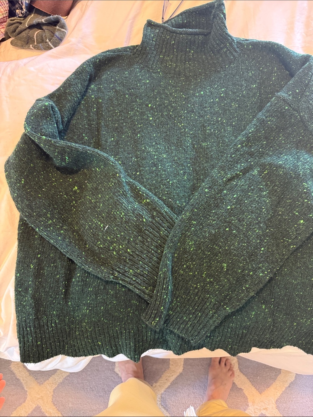 TOAST Green Turtleneck Sweater - Women